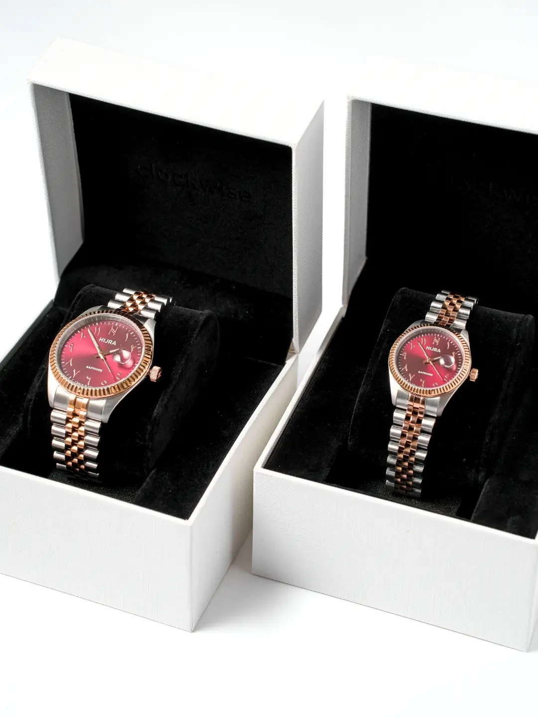 HW Aurel S2 Burgundy Couple Set (Free Engraving)