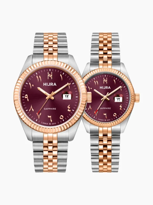 HW Aurel S2 Burgundy Couple Set (Free Engraving)